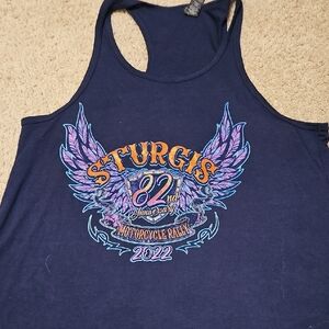 Anvil Navy Blue Tank Top